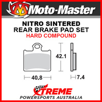 Moto-Master KTM 85 SX Small Wheel 2011-2018 Nitro Sintered Hard Rear Brake Pad 096721