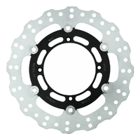 Black Wave Front Left Brake Disc for KAWASAKI KX 125 1989-2002 