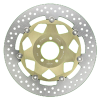 Gold Gold Alloy Center Front Left Brake Disc for KAWASAKI Z 1000 2003-2006 