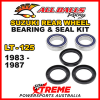 ALL BALLS 25-1122 ATV REAR WHEEL BEARING KIT For Suzuki LT-125 LT125 1983-1987