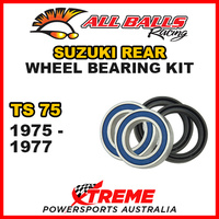 MX Rear Wheel Bearing Kit For Suzuki TS75 TS 75 1975-1977 Dirt Bike, All Balls 25-1176