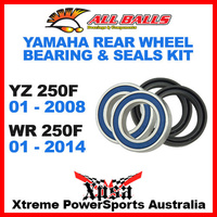 Rear Wheel Bearing Kit Yamaha YZ 250F 01-2008 WR 250F 01-2014, All Balls 25-1252