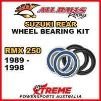 MX Rear Wheel Bearing Kit For Suzuki RMX250 RMX 250 1989-1998 Moto, All Balls 25-1262