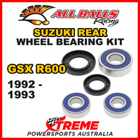 All Balls 25-1269 For Suzuki GSX-R600 1992-1993 Rear Wheel Bearing Kit