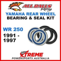 MX Rear Wheel Bearing Kit Yamaha WR250 WR 250 1991-1997 Motorcycle Moto, All Balls 25-1271