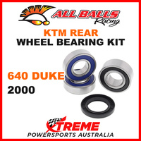 All Balls 25-1283 KTM 640 Duke 2000 Rear Wheel Bearing Kit