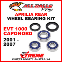 All Balls 25-1286 Aprilia EVT 1000 Caponord 2001-2007 Rear Wheel Bearing Kit