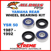 All Balls 25-1292 Yamaha YSR50 YSR 50 1987-1992 Rear Wheel Bearing Kit