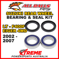 ALL BALLS 25-1293 ATV REAR WHEEL BEARING KIT For Suzuki LT-F400F EIGER 4WD 2002-2007