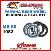 MX Rear Wheel Bearing Kit Yamaha MX80 MX 80 1982 Motorcycle Moto, All Balls 25-1296