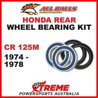 Honda CR125M 1974-1978 Rear Wheel Bearing Kit MX CR 125M 125, All Balls 25-1306