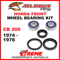 25-1307 Honda CB200 CB 200 1974-1976 Front Wheel Bearing Kit