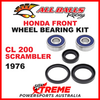 25-1307 Honda CL200 CL 200 Scrambler 1976 Front Wheel Bearing Kit