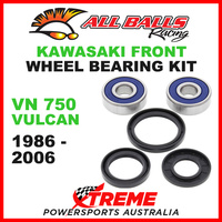 All Balls 25-1310 Kawasaki VN 750 Vulcan 1986-2006 Front Wheel Bearing Kit