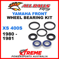 25-1311 Yamaha XS400S XS 400S 1980-1981 Front Wheel Bearing Kit