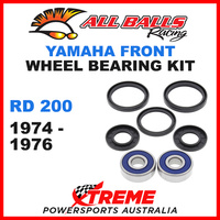 25-1311 Yamaha RD200 RD 200 1974-1976 Front Wheel Bearing Kit