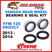 ALL BALLS 25-1314 REAR WHEEL BEARING KIT YAMAHA YFM125 GRIZZLY 2004-2012 ATV