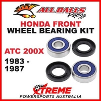 Front Wheel Bearing Kit Honda ATV ATC200X ATC 200X 1983-1987, All Balls 25-1317