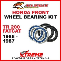 MX Front Wheel Bearing Kit Honda TR200 TR 200 FAT CAT 1986-1987, All Balls 25-1317