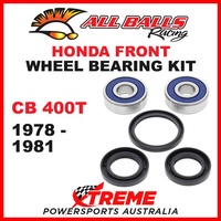 25-1319 Honda CB400T CB 400T 1978-1981 Front Wheel Bearing Kit