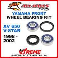 All Balls 25-1334 Yamaha XV650 XV 650 V-Star 1998-2002 Front Wheel Bearing Kit