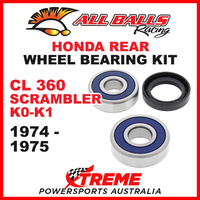 All Balls 25-1335 Honda CL360 Scrambler K0-K1 1974-1975 Rear Wheel Bearing Kit