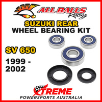 All Balls 25-1344 For Suzuki SV650 SV 650 1999-2002 Rear Wheel Bearing Kit