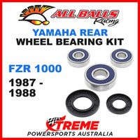 All Balls 25-1344 Yamaha FZR1000 FZR 1000 1987-1988 Rear Wheel Bearing Kit