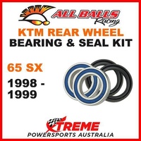 MX Rear Wheel Bearing Kit KTM 65 SX 65SX SX65 1998-1999 Dirt Bike Moto, All Balls 25-1348