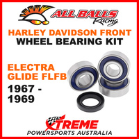 25-1366 HD Electra Glide FLFB 1967-1969 Front Wheel Bearing Kit Non ABS