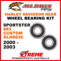 All Balls 25-1368 HD Sportster 883 Custom XLH883C 2000-2003 Rear Wheel Bearings