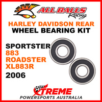 All Balls 25-1368 HD Sportster 883 Roadster XL883R 2006 Rear Wheel Bearings