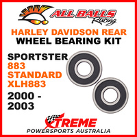 All Balls 25-1368 HD Sportster 883 Standard XLH883 2000-03 Rear Wheel Bearings