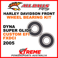 25-1368 HD Dyna Super Glide Custom EFI FXDCI 2005 Front Wheel Bearing Kit