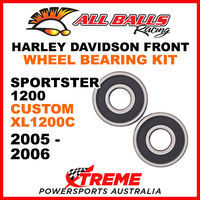 25-1368 HD Sportster 1200 Custom XL1200C 2005-2006 Front Wheel Bearing Kit