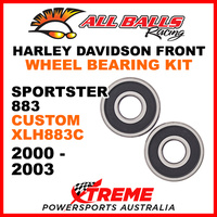 25-1368 HD Sportster 883 Custom XLH883C 2000-2003 Front Wheel Bearing Kit