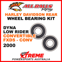 25-1368 HD Dyna Low Rider Convertible FXDS-CONV 2000 Rear Wheel Bearing Kit