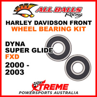 All Balls 25-1368 HD Dyna Super Glide FXD 2000-2003 Front Wheel Bearing Kit