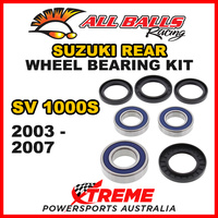 All Balls 25-1392 For Suzuki SV1000S SV 1000S 2003-2007 Rear Wheel Bearing Kit