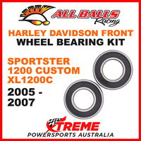 25-1394 HD Sportster 1200 Custom XL1200C 2005-2007 Front Wheel Bearing Kit