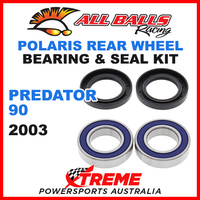 ALL BALLS 25-1396 ATV REAR WHEEL BEARING KIT POLARIS PREDATOR 90 2003