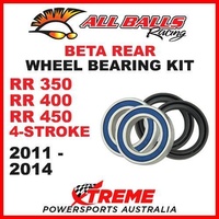 MX Rear Wheel Bearing Kit Beta RR 4T 350 400 450 2011-2014 Moto, All Balls 25-1404