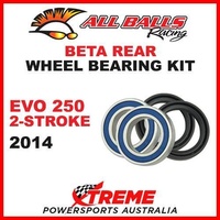 MX Rear Wheel Bearing Kit Beta EVO 2T 2-Stroke 250 250cc 2014, All Balls 25-1404