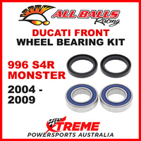 All Balls 25-1404 Ducati 996 S4R Monster 2004-2009 Front Wheel Bearing Kit