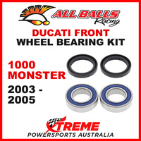 All Balls 25-1404 Ducati 1000 Monster 2003-2005 Front Wheel Bearing Kit