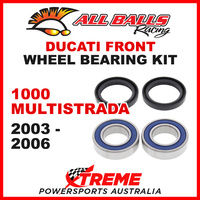 All Balls 25-1404 Ducati 1000 Multistrada 2003-2006 Front Wheel Bearing Kit