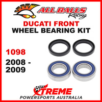 All Balls 25-1404 Ducati 1098 2008-2009 Front Wheel Bearing Kit