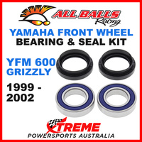 ALL BALLS 25-1408 FRONT WHEEL BEARING KIT YAMAHA YFM600 GRIZZLY 1999-2002