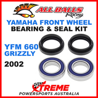 ALL BALLS 25-1408 FRONT WHEEL BEARING KIT YAMAHA YFM660 YFM 660 GRIZZLY 2002