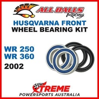 MX Front Wheel Bearing Kit Husqvarna WR250 WR360 WR 250 360 2002, All Balls 25-1414